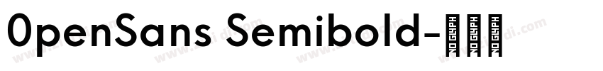 0penSans Semibold字体转换